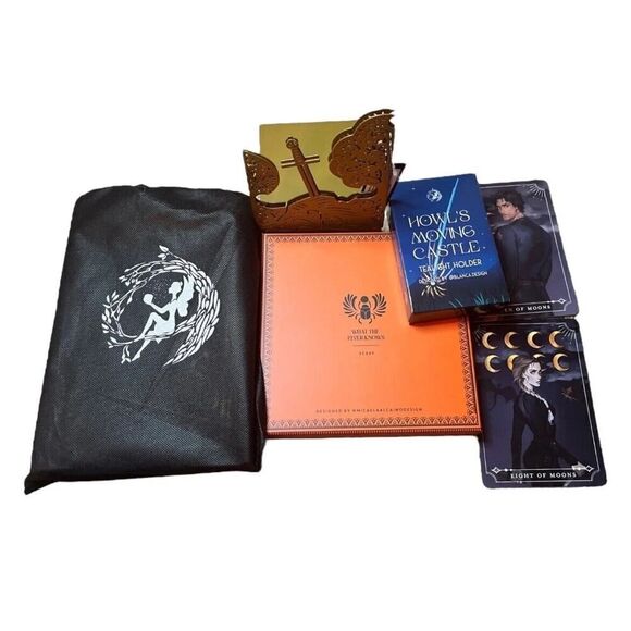 Fairyloot December COMPLETE BOX What The River Knows & 4th Wing Tarot Cards NIB - Picture 2 of 16